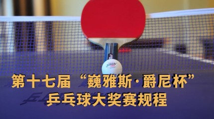  第十七屆“巍雅斯·爵尼杯”乒乓球大(dà)獎賽規程
